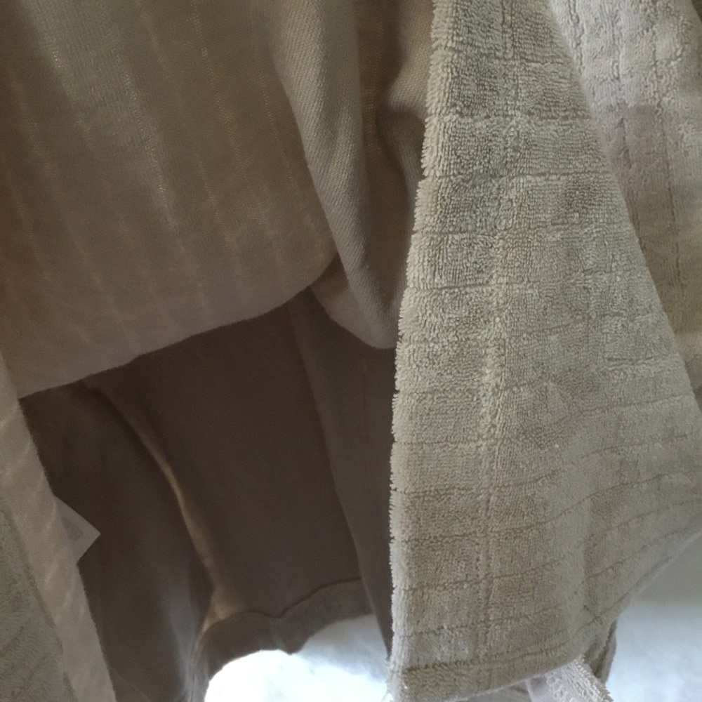 UpWest Beige Collared Half Button-Down Short-Sleeve Top - Picture 12 of 15